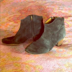 Isabel Marant black suede boots 38 7.5 dicker?